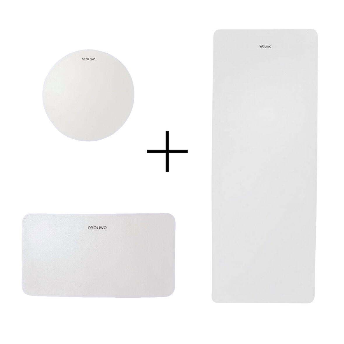 Rebuwo Hot Yoga Seti – 3’lü Kaymaz Yoga Matı, Meditasyon Pedi ve El Matı Seti | 5 mm Kalınlık, Yıkanabilir ve Konforlu Tasarım